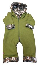 Wollwalk  Einteiler Overall Löwe Wagenanzug Wollwalkoverall  Kapuze Handmad