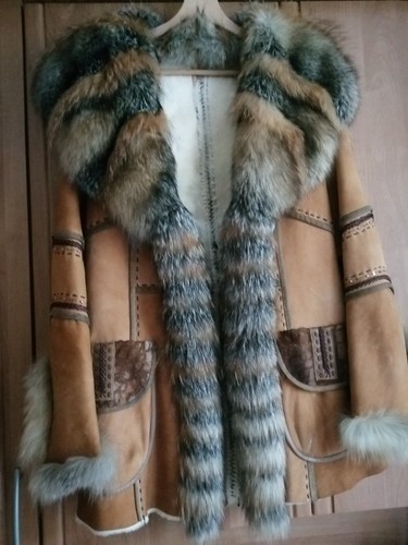 Stylische echte pelzjacke - echte,