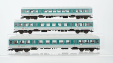 Fleischmann H0 Konvolut Personenwagen 1./2.Kl., Personenwagen 2.Kl. grün/grau DB