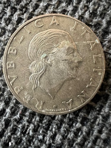 Moneta italiana lire 200 - moneta,
