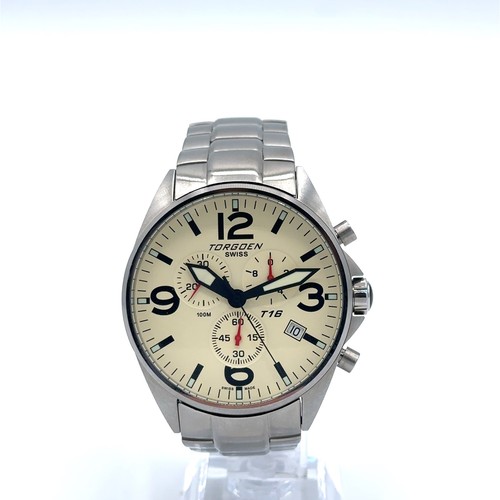 Torgoen swiss watch t16 beige - swiss,