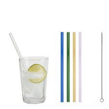 48 GLAS CAIPI lang Trinkhalme