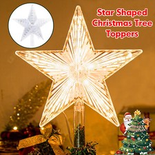 LED Weihnachtsbaum Spitze Stern Christbaumspitze Tannenbaum Beleuchtet Warmweiß