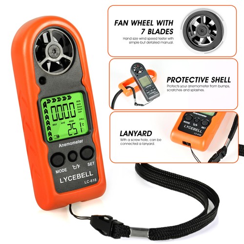 Digital anemometer wind speed - digital,