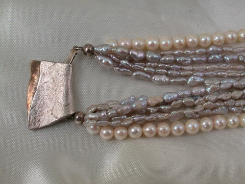 Reihige perlenkette aus - perlenkette,