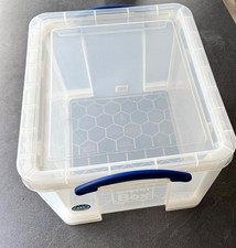Really Useful Box 35L Aufbewahrungsbox transparent stapelbar mit Deckel