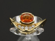 Brillant Ring mit Feuer Opal