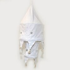 Lampe Weiß Hängelampe Stofflampe Lampion Lampenschirm Baumwolle  Indien 2.Wahl