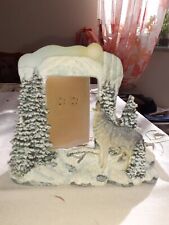 Bilderrahmen mit Winterlandlandschaft  im Rahmen  Bild Wandkunst  Plastisch