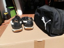 Puma Herren Golfschuhe Gr. 42,5  schwarz/weiss UK 8,5  gebraucht mit Schuhtasche