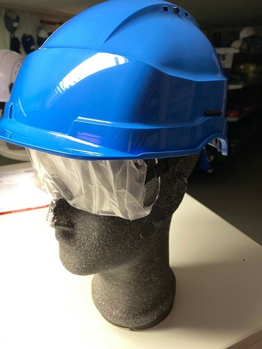 Bauhelm blau weiß mit ohne - bauhelm, -blau/weiß-