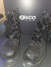 Gebraucht Nur Wenig Getragene Glitzer Boot Gr 39 Aus Italien mit Karton