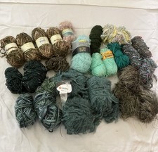 Wollpaket Grün / Grüntöne - 1.200 Gramm