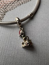 Original Pandora x Disney Pluto Christmas Charm Anhänger 925er Silber Emaille