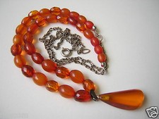 835 Silber Kette Bernstein