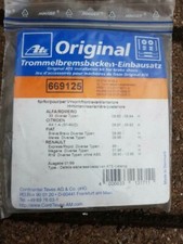 Ate Einbausatz Trommelbremse Bremsbacken Federn 669125 03.0137-9125.2 Alfa Fiat