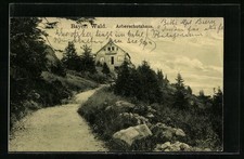 Ansichtskarte Arberschutzhaus, Berghütte im Bayer. Wald 1906 