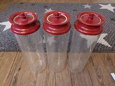 Original Tupperware 3x Panorama 1,6 L Rot Spaghetti Dose Sammlungsauflösung
