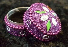 Schmuckdöschen Schmuckdose Pillendose klein Dose Oriental Ø ca. 3,5 cm