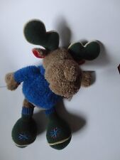 Nici Stofftier Kuscheltier Elch Detlef ca. 25 cm schlenker in Winterkleidung