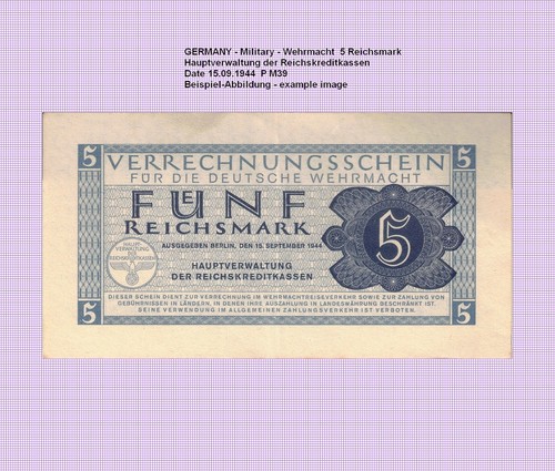 Wehrmacht reichsmark 1944 - 5,