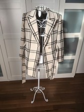 Trenchcoaot, Kurzmantel, Creme, Kariert GR.38, NEU