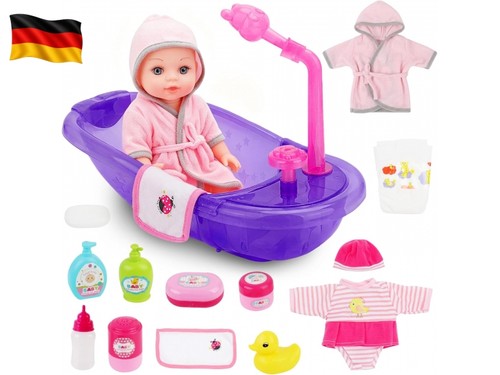 Puppen badewanne set mit 30cm - puppen,