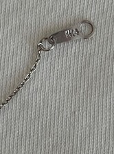 14K Weißgold Halskette 40 cm – Damenkette mit zauberhaftem Anhänger