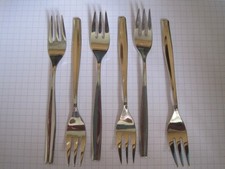 WMF Besteck,  Serie Frankfurt,   6 Kuchengabeln,   ca. 16 cm lang