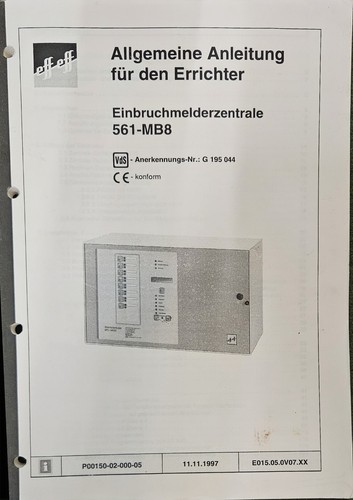 Eff einbruchmelderzentrale - eff,