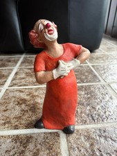 Rare Achatit Clown Figure Handbemalt