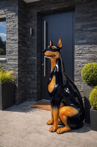 Vintage xxl keramik dobermann - xxl,