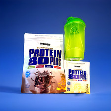 (49,80€/kg)Weider Protein 80 Plus 4 Komponenten Protein 500g+Probe+Shaker