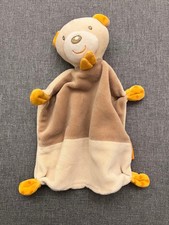 Beauty Baby Schmusetuch Bär beige orange Kuscheltuch Schnuffeltuch Müller