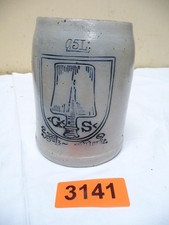 3141.      Alter Steingut Bierkrug  Spaten Bräu Nürnberg  Bierkrug 1/2 L