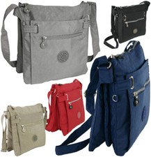 Sportlich-bequeme sehr leichte Damen Umhängetasche / Schultertasche aus Nylon