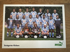 Mannschaftskarte Stuttgarter Kickers 1984/85 84-85 | MK Puma | mit Signatur