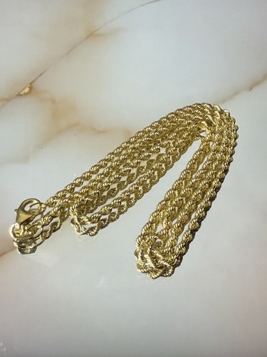 Echtgold kordelkette rope - echtgold,