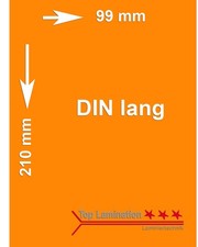 100 Blatt orange 120 g/m² DL