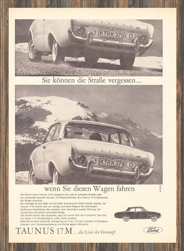 Ford taunus 17m reklame - ford,