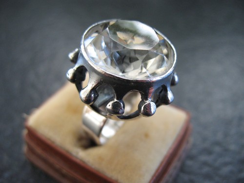 Ring silber 925 erik - silber, granit