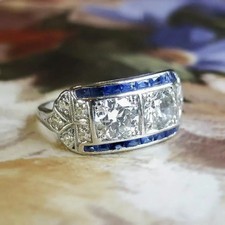 Art Deco Vintage Stil 2,86Ct