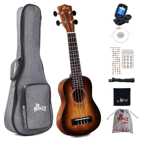 Zoll ukulele set holz farbe - 21,