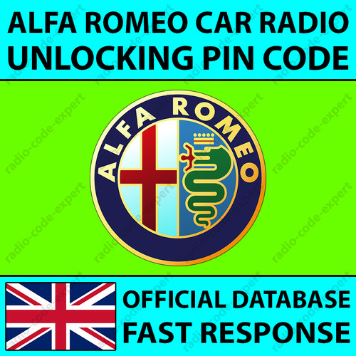 Alfa romeo radio entsperrpin - alfa,