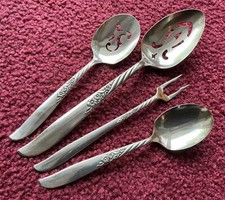 WM.A. Rogers Oneida ltd. Silberauflage 1958 Always Wildwood, 4er Set