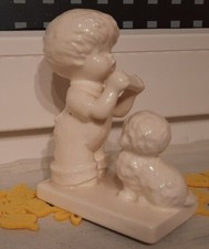 Goebel Figur *Junge mit Mundharmonika+Hund* von Charlot Byj 10 035 12,Porzellan