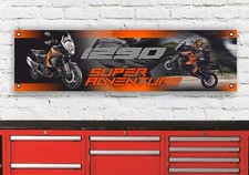 BR467B KTM 1290 Super Adventure Inspiriert Werkstatt Banner Schild Garage Poster