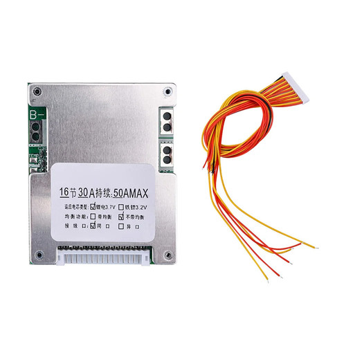 Bms schutzplatine 16s - 16s, 50a