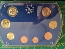 2 Euro bis 1 Cent, Jahresset 2008, Malta, im Blister