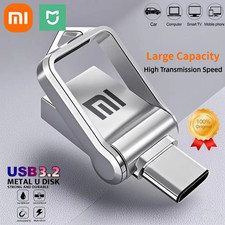 Xiaomi 2TB USB 3.2 Flash Drive Type-C Metal Waterproof Dual Memory Stick